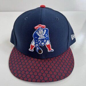 New Era Men’s Blue Fitted Hat – Classic Baseball Cap Size 7 1/8